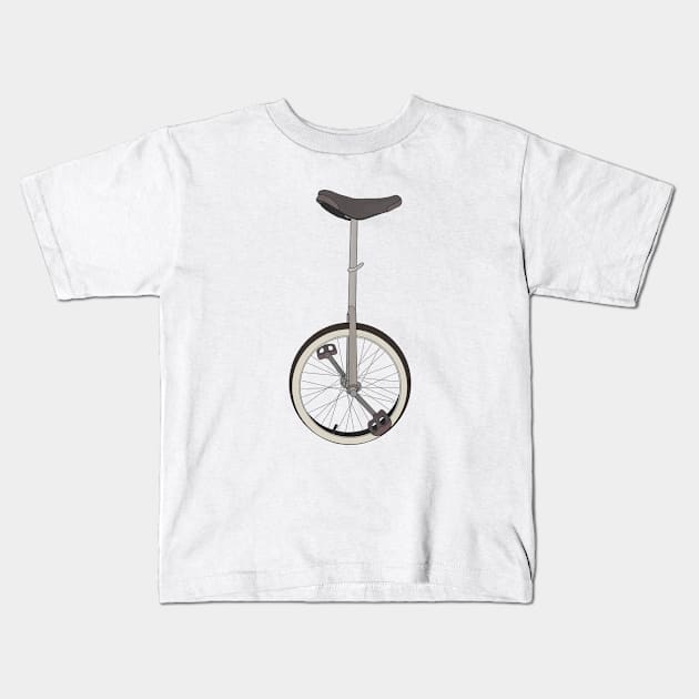 Monocycle Kids T-Shirt by DiegoCarvalho